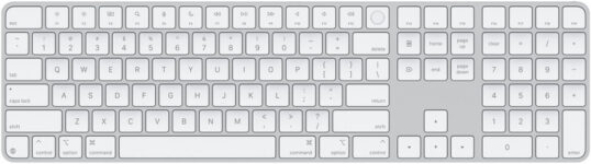 Apple Magic Keyboard With Touch Id For Mac Models With Apple Silicon – Us English Mxk73Hn/A Bluetooth, Wireless Laptop Keyboard(White Keys)