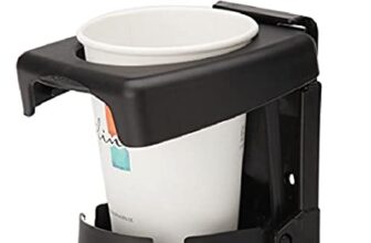 Sarte Car Drink Holder Foldable Cup Bottle Holders Glass Cup Can For All Car & Truck (Black)