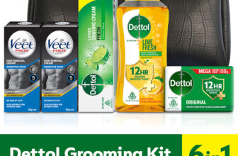 Dettol Ultimate Multipurpose Grooming & Shower Kit Men(6 Items In The Set)