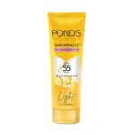 Pond’S Serum Boost Sunscreen For All Skin Types Prevent And Fade Dark Patches With The Power Of Spf 55 And Niacinamide-C Serum 100G