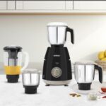 Borosil 750W Infinity Mixer Grinder 1.5L Fruit Filter, 1.5L Blending, 1L Dry/Wet Grinder, 400Ml Chutnery Jar, Kitchen Mixie, 5 Years Warranty On Motor