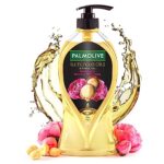 Palmolive Luminous Oil Invigorating Body Wash, 750Ml Pump Bottle, 100% Natural Macadamia Oil & Peony Extracts For Everyday Freshness & Radiant Skin, Ph Balanced Bodywash, Free Of Parabens And Silicones