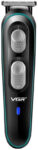 Vgr V-055 Professional Hair Clippers Rechargeable Cordless Beard Hair Trimmer Haircut Kit With Guide Combs Brush Usb Cord For Men, Family Or Pets Fully Waterproof Trimmer 120 Min  Runtime 4 Length Settings(Black)