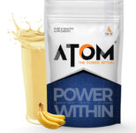 As-It-Is Nutrition Atom Mass Gainer 1 Kg 5:1 Carb-Protein Ratio Weight Gainers Banana Flavour Weight Gainers/Mass Gainers(1000 G, Banana)