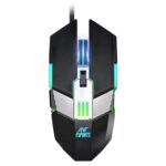 Ant Esports Gm90 Rgb Wired Gaming Mouse, 3600 Dpi Adjustable Optical Sensor, 6 Programmable Buttons, Ergonomic Usb Mouse For Pc Laptop Gaming, Office Work Study Smooth Tracking Computer Mouse – Black