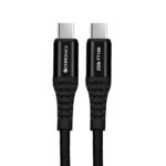 Zebronics Tt100 Type C – Type C Cable, 100 Watts Pd, Rapid Charging, Charge & Sync, 1.5 Meter, Compatible With Iphone 15 | Samsung | Oneplus | Xiaomi | Realme | Oppo