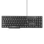 Zebronics Wired Keyboard With 104 Keys, 1.2M Cable, ₹ Key, Usb Interface, Uv-Coated Keys, Retractable Stand, Usb Nano Receiver, For Pc, Laptop(K65, Black)