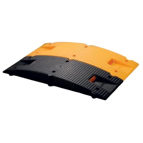 Aktion Safety 25Mm Rumbler Strips 4 Meter Abs Rumbler Strips (Black And Yellow) Pack Of 8 Size 500 X 150 X 25 (500Mm X 8 Blocks)