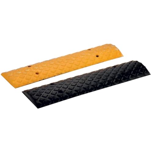 Aktion Safety 75Mm Speed Breaker 2 Meter Abs Road Bump (Black And Yellow) Pack Of 8 Size 250 X750 X75 (250Mm X 8 Blocks)