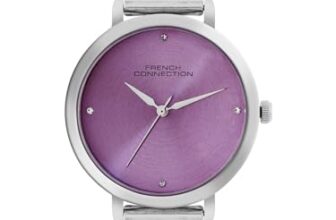 French Connection Purple Dial Color Watch For Women – Fcn050A