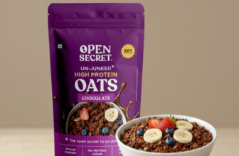 Open Secret High Protein Oats Healthy Breakfast Mix Of Protein & Fibre 0 Refined Sugar Pouch(1 Kg)