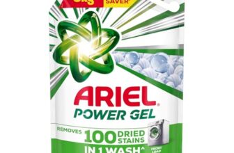 Ariel Power Gel Liquid Detergent For Front Load – 6Kg | Removes 100 Dried Stains In 1 Wash | Faster Dissolving | Long-Lasting Fragrance | Color Protection | At The Price Of Powders