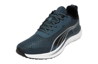 Puma | Stride Lite Men’S Cushioned Running Shoes | Gray Skies-Blue Horizon-Black | 9Uk