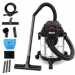 Inalsa Cleanmaster 12 Wet & Dry Vacuum Cleaner | 1200W High Power | 17 Kpa Powerful Suction | 12L Stainless Steel Tank | Blower Function | Advanced Filtration | Overheat Protection | 1 Year Warranty