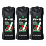 Axe Africa 3-In-1 Body, Face & Hair Wash | Vibrant Mandarin & Sandalwood Scent | 12H Refreshing Fragrance | Combo Of 3| 400 Ml Each