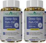 Neuherbs Deep Sea Omega 3 Fish Oil Capsules, Triple Strength 2500Mg,Epa- 892Mg, Dha-594Mg(2 X 30)