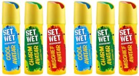 Set Wet Deodorant Spray Perfume Cool, Charm & Mischief Avatar For Men, 150Ml (Pack Of 6)