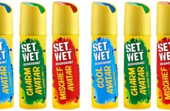 Set Wet Deodorant Spray Perfume Cool, Charm & Mischief Avatar For Men, 150Ml (Pack Of 6)