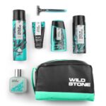 Wild Stone Edge Grooming Kit L Professional Shaving Kit For Men L Deodorant For Men L Shaving Cream L Ph Balanced Face Wash L Shower Gel L Shave Foam & After Shave Lotion L Free Razor