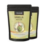 Te-A-Me Vanilla + Matcha Green Tea Powder – 100G (66 Servings) | 50G – Pack Of 2 | Make Delicious Vanilla Latte Flavoured | 100% Natural | Ceremonial Grade