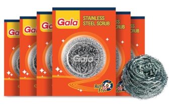 Gala Steel Scrubber Combo Set (Pack Of 6)