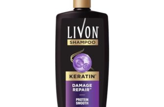 Livon Keratin Shampoo For Women & Men | Repairs Damaged Hair | Smooth & 5X Stronger Hair | No Parabens | 650Ml