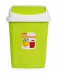 Aristo Plastic Small Swing Dustbin 9 Ltr (Green)