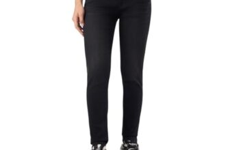 Women Black Mid Rise Skinny Fit Powerflex Jeans