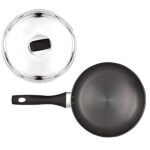 Milton Pro Cook Induction Cookware & Gas Stove Friendly Hard Anodized Non-Stick Fry Pan 26 Cm/2.2 Litre | Stainless Steel Lid Fry Pan For Stir-Fry | Omelette Pan | Fish Frypan | 3 Year Warranty