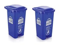 Aristo Plastic Pedal Garbage Waste Dustbin 70 Ltr Blue & Blue