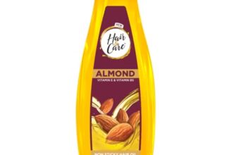 Hair & Care With Almond,Non-Sticky Hair Oil, 300 Ml