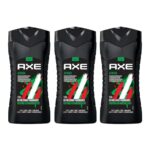 Axe Africa 3-In-1 Body, Face & Hair Wash | Vibrant Mandarin & Sandalwood Scent | 12H Refreshing Fragrance | Combo Of 3| 250 Ml Each