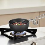 Borosil 11 Cm Hard Anodized Tadka Pan | Aluminium Grade 3003 | Glossy Exterior & Matt Interior | Even Heat Distribution | Easy To Clean | 5 Years Warranty