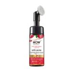 Wow Skin Science Apple Cider Vinegar Foaming Face Wash – No Parabens, Sulphate & Silicones (With Built-In Brush)