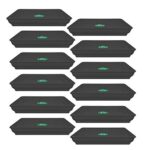 Trustbasket Uv Treated Square Bottom Tray(Plate/Saucer) Suitable For 8 Inch Square Plastic Pot – Black Color – Set Of 12 | Heavy Duty Highly Durable Plant Saucergamla For Indoor Home Decor & Outdoor Balcony Garden
