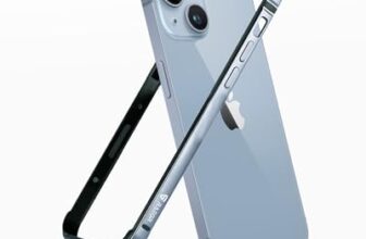 Raegr Phone Case | Anodized Aluminum Bumper | Mag-Safe Compatible | Edge Armor Protective Minimal Case Compatible With Iphone 15 (6.1-Inch) 2023 – Sierra Blue Rg10482