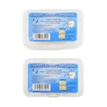 Cafarto Dental Floss Toothpicks 3-In-1 Teeth Cleaning Floss Picks For Fresh Breath & Healthy Gums, Strong Plastic Flosser Pack Of 2