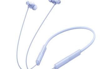 Realme Buds Wireless 3 Neo In Ear Bluetooth Neckband With 13.4 Mm Dynamic Bass Boost Driver,Upto 32 Hours Playback,Fast Charge,Ai Enc,45Ms Low Latency,Ip55 Dust&Water Resistannt&Bluetooth V 5.4 Blue