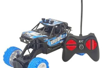 Ajs Enterprise Rc Rock Crawler Car 4X4 Remote Control Off Road Vehicle | Big Wheel Climbing Stunt Toy | Rechargeable High Speed Car For Kids