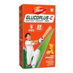 Dabur Gluco Plus‑C Instant Energy Glucose Powder (Orange), 1Kg | Enriched With Calcium & Vitamin C | 99.4% Pure Glucose | Refreshes Body & Helps Recover From Heat-Induced Fatigue