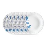 Larah By Borosil Twilight 6 Pcs Opalware Plate Set (Dia – 10 Inch), White