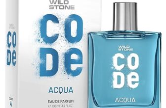 Wild Stone Code Acqua Eau De Parfum For Men, 100Ml Luxury Long Lasting Fragrance, Fresh, Sparkling & Energising Premium Perfume Spray