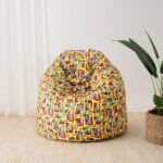 Wakefit Bean Bag Cover Xxl | 3 Months Warranty | Canvas Bean Bag Without Beans | Shaw,Yellow