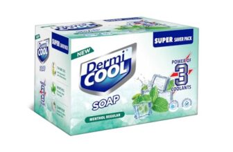 Dermi Cool Soap With The Power Of 3 Coolants – Camphor, Menthol, Thyme Oil | 99.9% Germ Protection | 125 Gm Each | Pack Of 3