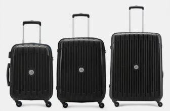 Aristocrat Armstrong 3 (Small 53Cm|Medium 65Cm|Large 78Cm) – Trolley Bag Cabin & Check-In Set 4 Wheels – 31 Inch
