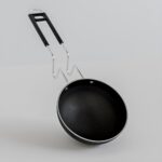 Add2Cart Pre-Seasoned Tadka Pan, Compatible With Gas | Toxin-Free, Chemical Coating-Free, 100% Pure (Black Stainless Steel, 400Ml)
