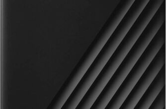 Wd My Passport 1 Tb External Hard Disk Drive (Hdd) 5 Gb/S, Usb 2.0, Usb 3.0 Cable, Compatible With Windows(Black)