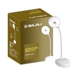 Bajaj Softlite Led Multi-Cct 3 In 1 Color Modes Table Lamp | 360 Degree Rotating Head | Feather Touch Operation | 1 Year – Warranty | Upto 4 Hours Backup Time (Pack Of 1, White)
