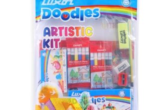 Luxor Doodles Artistic Kit, Perfect Value Pack, Kit For Creative Minds, Ideal Gift Option, 10 Different Items