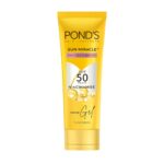 Pond’S Sun Miracle Spf 50 Pa+++ Crème Gel Sunscreen -Protect & Bright, With 3% Niacinamide, Fade Dark Spots In 4 Weeks, Lightweight, No White Cast 50G